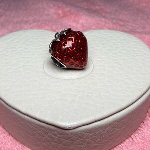 Seeded Strawberry Fruit Pandora Charm